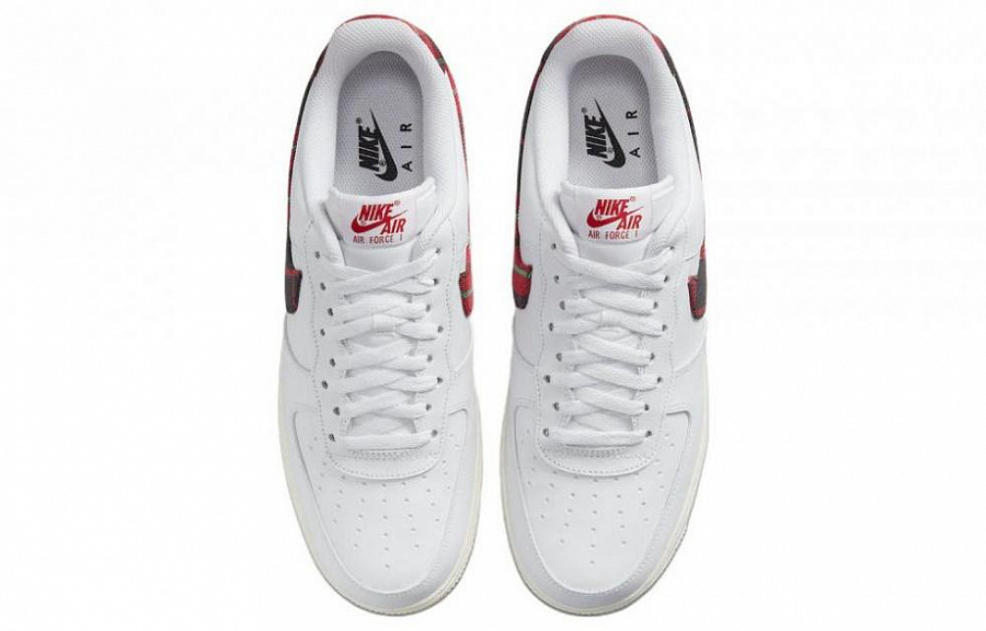 Nike Air Force 1 Low '07 LV8 Tartan Plaid White University Red купить в интернет-магазине Yoocart с быстрой доставкой по России.