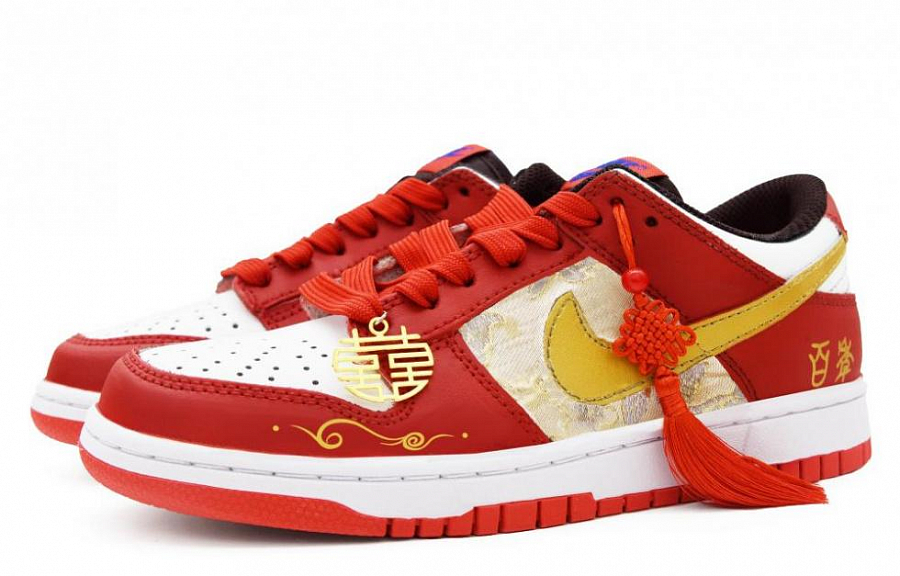 Nike Dunk Slip-Resistant Balance Low-Top Skateboard Shoes Women's Red купить в интернет-магазине Yoocart с быстрой доставкой по России.
