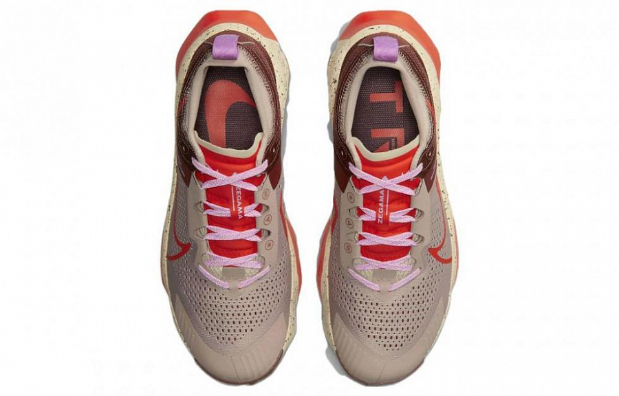 Nike ZoomX Zegama Trail Diffused Taupe Dark Pony Sanddrift Picante Red купить в интернет-магазине Yoocart с быстрой доставкой по России.