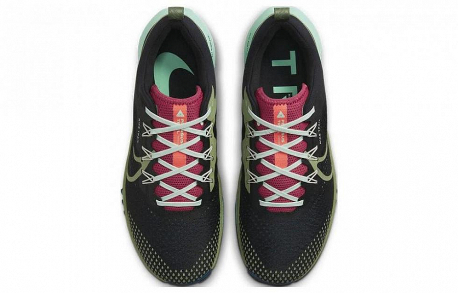 Nike React Pegasus Trail 4 Black Mint Foam Alligator