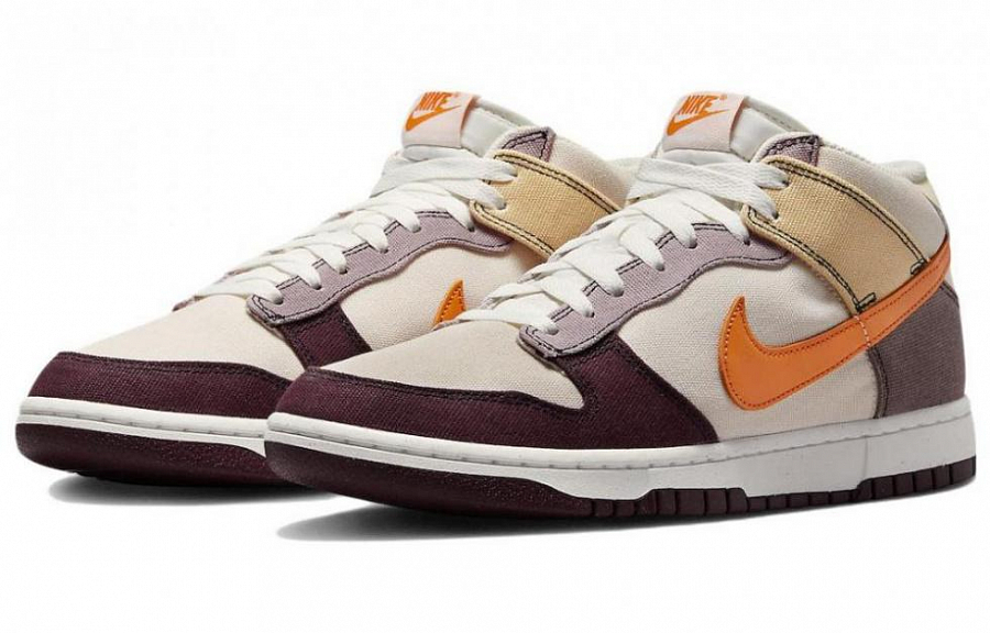 Nike Dunk Mid Coconut Milk Plum Orange купить в интернет-магазине Yoocart с быстрой доставкой по России.