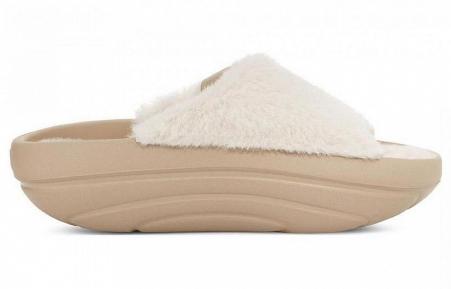 UGG FoamO UGGplush Slide Mustard Seed Women's