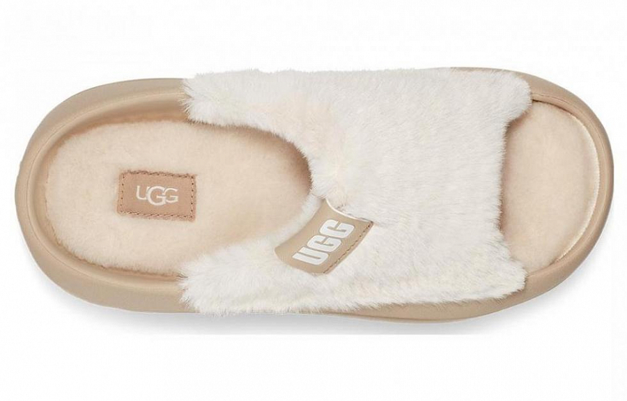 UGG FoamO UGGplush Slide Mustard Seed Women's