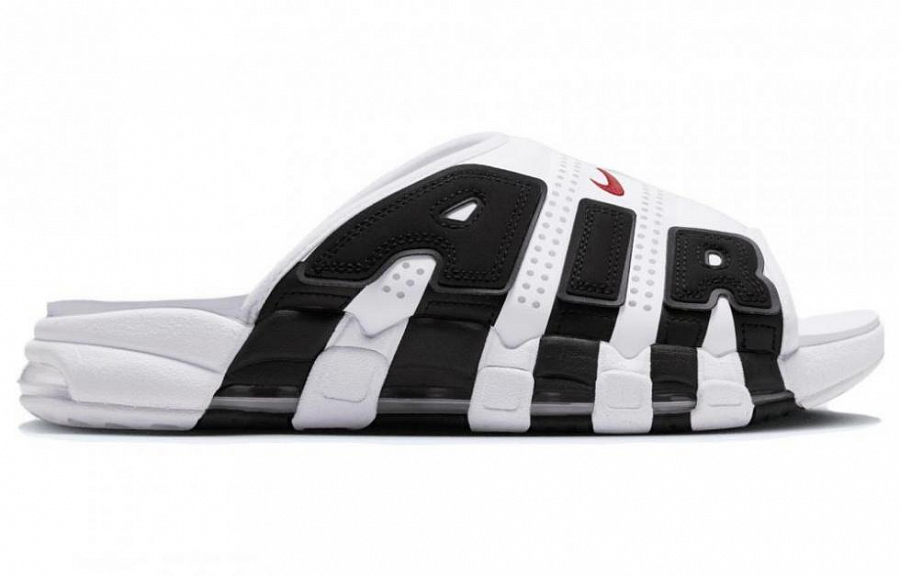 Nike Air More Uptempo Slide White Black Red купить в интернет-магазине Yoocart с быстрой доставкой по России.