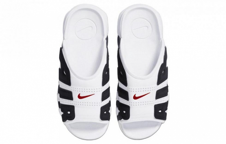 Nike Air More Uptempo Slide White Black Red купить в интернет-магазине Yoocart с быстрой доставкой по России.