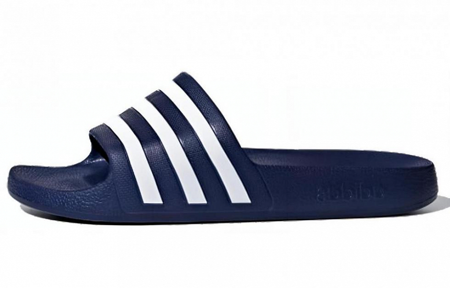 Adidas Adilette Aqua Slides Dark Blue Cloud White купить в интернет-магазине Yoocart с быстрой доставкой по России.