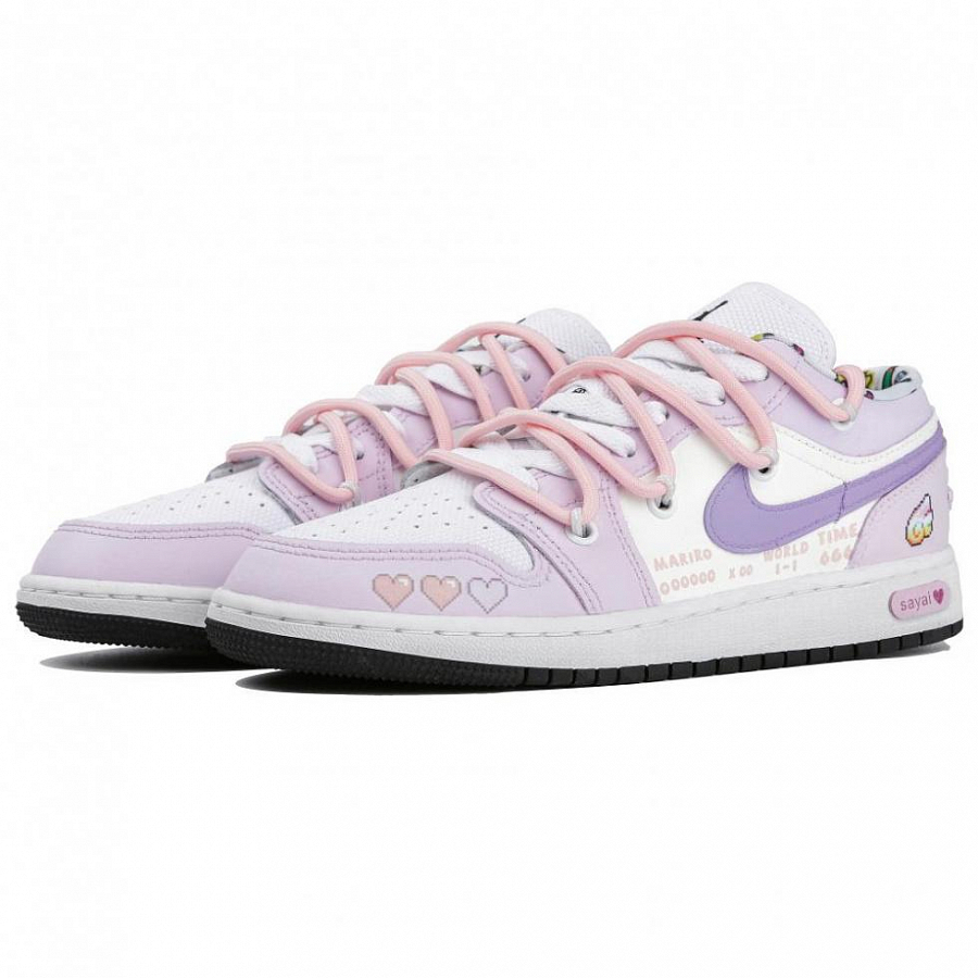 Jordan Air Jordan 1 Low-Top Vintage Basketball Shoes GS Purple купить в интернет-магазине Yoocart с быстрой доставкой по России.