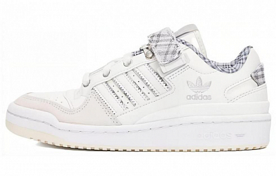 Adidas Forum Low Crystal White Plaid Women's