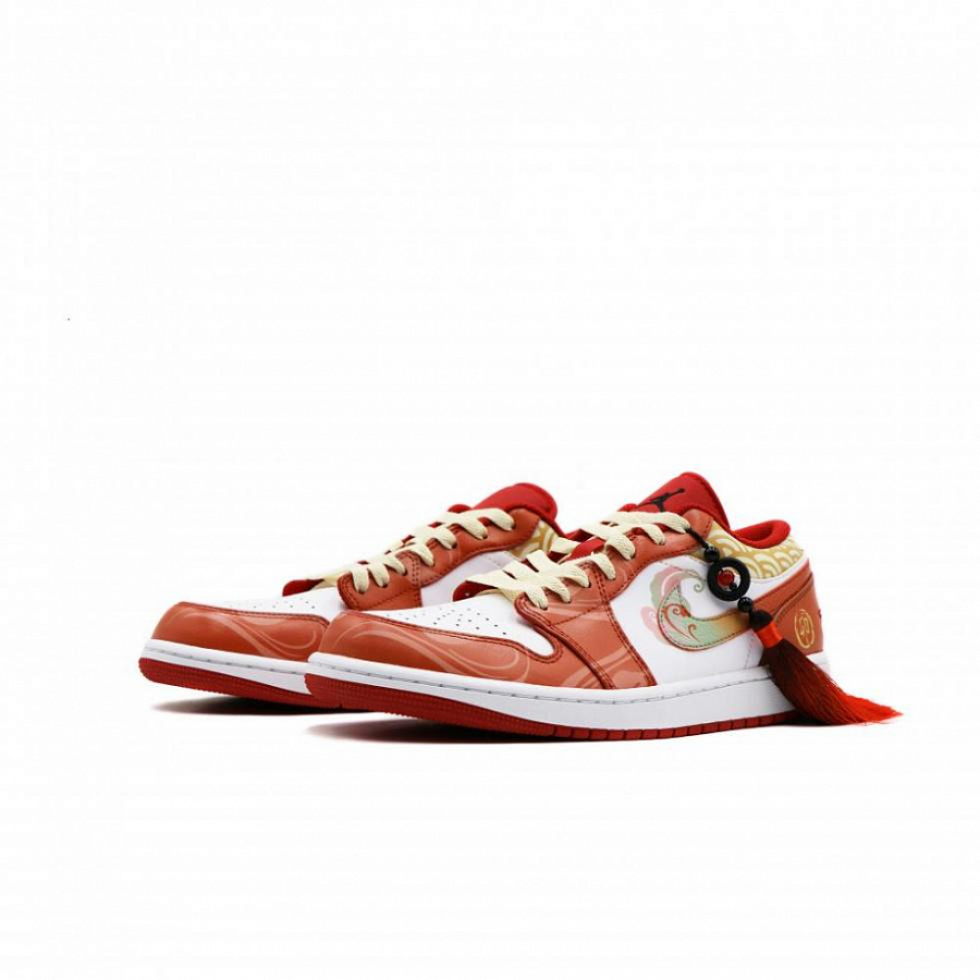 Jordan Air Jordan 1 Vintage Basketball Shoes Men Low Top White/Red купить в интернет-магазине Yoocart с быстрой доставкой по России.