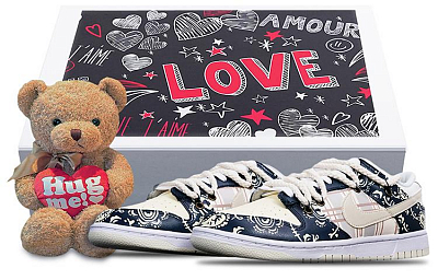 Nike Dunk Retro 'Coconut Milk' Anti-Slip And Wear-Resistant Lightweight Low-Top Skateboard Shoes Men's Ecru Navy Blue