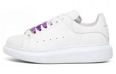 Alexander McQueen Oversized Sneakers 'White Purple' Women's