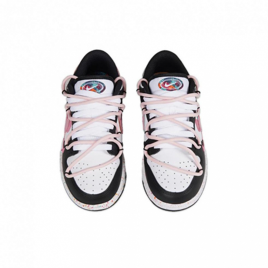 Nike Dunk Low Multi Color Swoosh Low Top Skateboard Shoes Women's Black Pink купить в интернет-магазине Yoocart с быстрой доставкой по России.