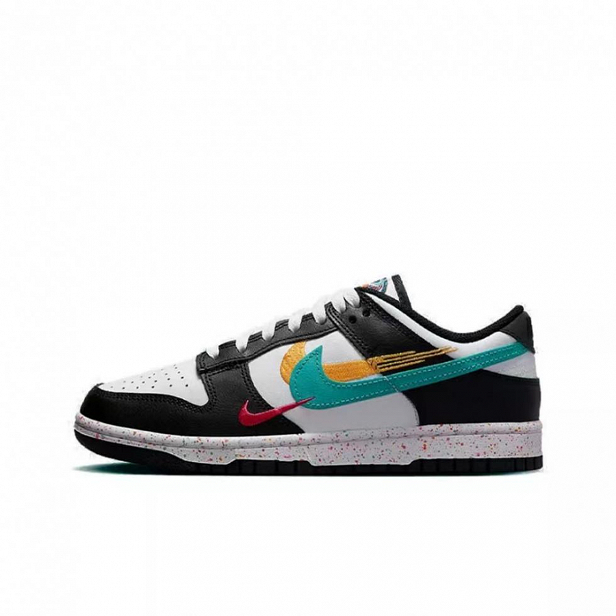 Nike Dunk Low Multi Color Swoosh Low Top Skateboard Shoes Women's Black Pink купить в интернет-магазине Yoocart с быстрой доставкой по России.
