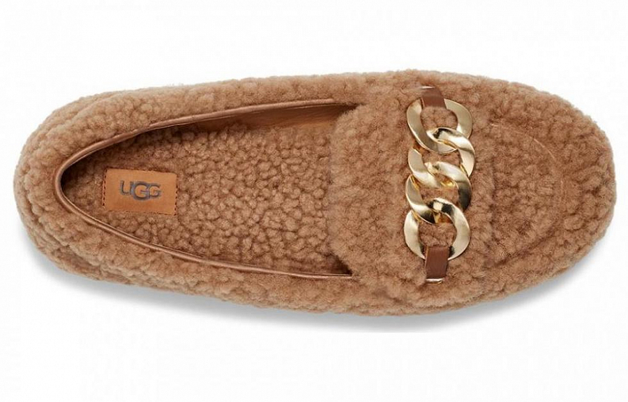 UGG SlipOn Comfortable Loafers 'Brown' Women's купить в интернет-магазине Yoocart с быстрой доставкой по России.