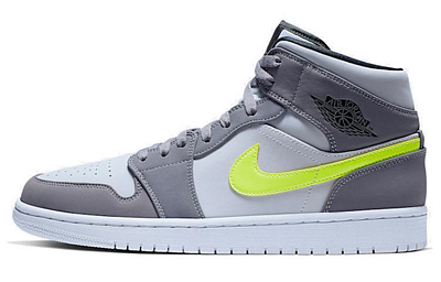 Jordan 1 Mid Gunsmoke Volt