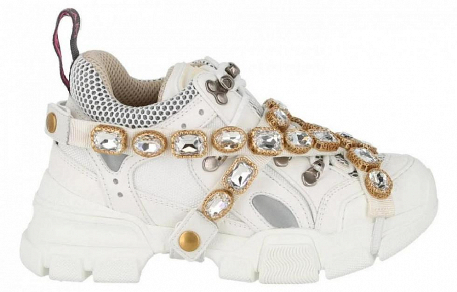 GUCCI Women's Flashtrek 'Crystals White' Women's купить в интернет-магазине Yoocart с быстрой доставкой по России.