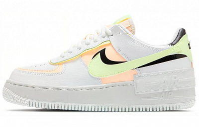 Nike Air Force 1 Low Shadow Summit White Barely Volt Crimson Tint Women's