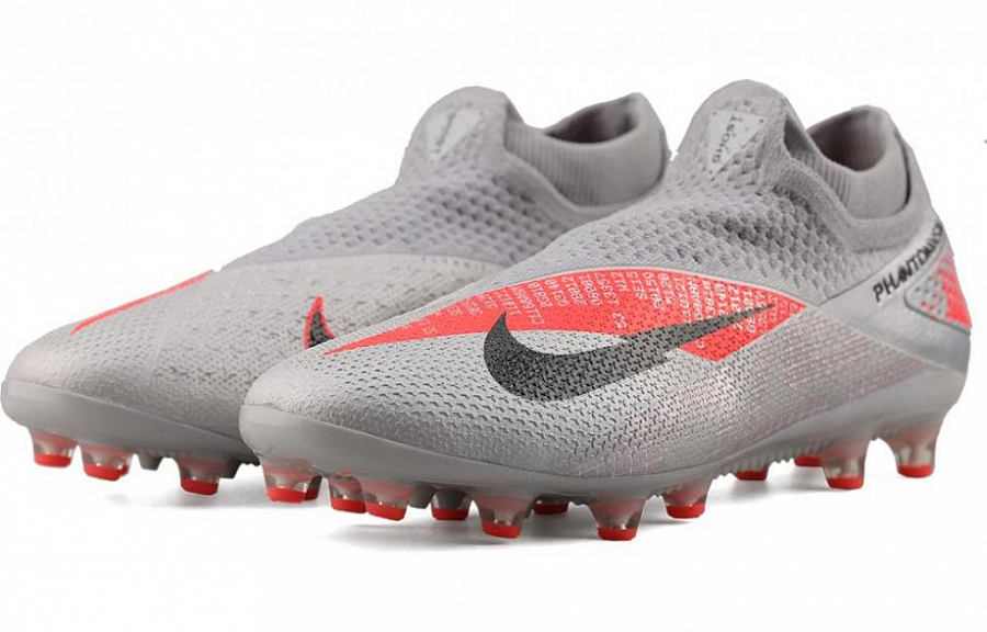 Nike Phantom Vision 2 Elite Df AG Pro Metallic Grey Crimson купить в интернет-магазине Yoocart с быстрой доставкой по России.