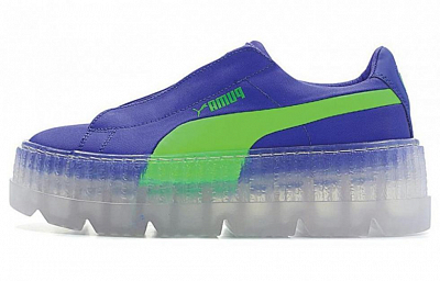 PUMA Cleated Creeper Surf Rihanna Fenty Blue Green Women's