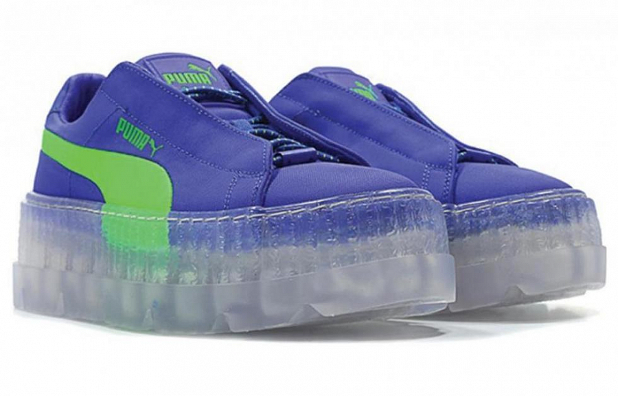 PUMA Cleated Creeper Surf Rihanna Fenty Blue Green Women's
