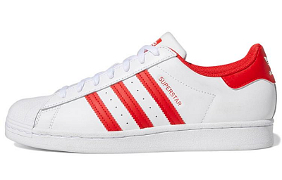 Adidas Originals Superstar Cloud White Vivid Red