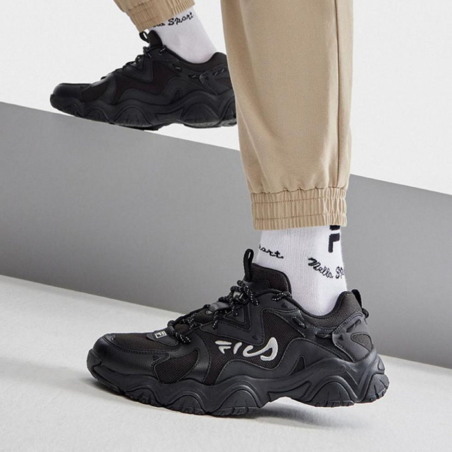 FILA Fluid 4 Cat Paw 4.0 Low Top Casual Shoes Men's Jet Black купить в интернет-магазине Yoocart с быстрой доставкой по России.