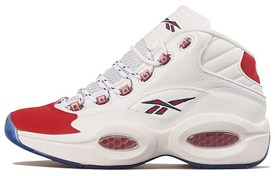 Reebok Question Mid Red Toe 25th Anniversary