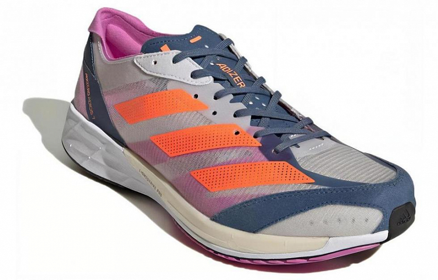 Adidas Adizero Adios 7 Dash Grey Solar Orange Wonder Steel купить в интернет-магазине Yoocart с быстрой доставкой по России.
