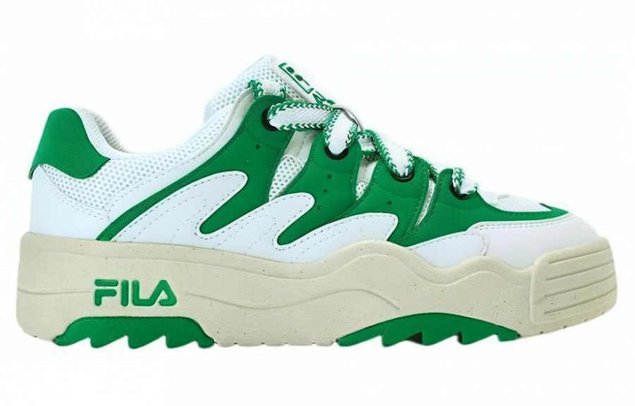 FILA Rosetta Low Top Skateboard Shoes Women's White Green купить в интернет-магазине Yoocart с быстрой доставкой по России.