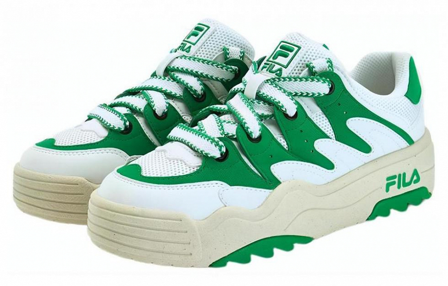FILA Rosetta Low Top Skateboard Shoes Women's White Green купить в интернет-магазине Yoocart с быстрой доставкой по России.