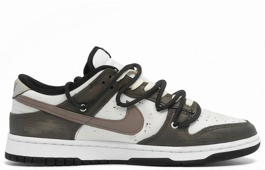 Nike Dunk Anti Slip Wear Resistant Low Top Skateboard Shoes Men's Black White Brown купить в интернет-магазине Yoocart с быстрой доставкой по России.