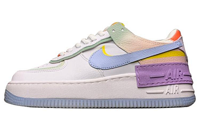 Nike Air Force 1 Low Shadow White Hydrogen Blue Purple Women's