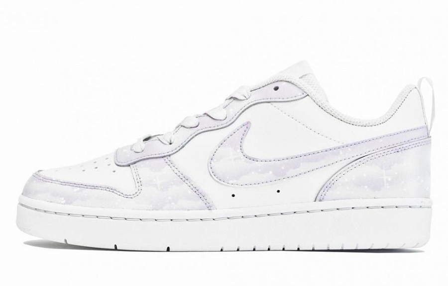 Nike Court Borough Series Skateboard Shoes Women's Low-Top Purple