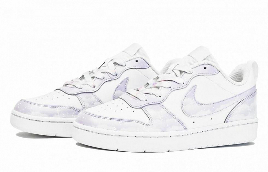 Nike Court Borough Series Skateboard Shoes Women's Low-Top Purple