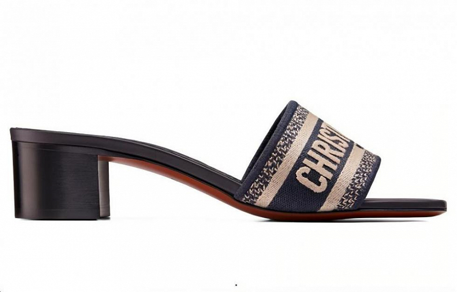 DIOR Dway Slide Slippers Blue Black Women's купить в интернет-магазине Yoocart с быстрой доставкой по России.