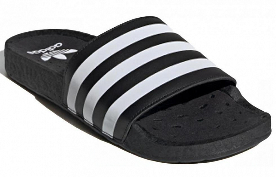 Adidas Adilette Boost Slides 'Core Black White' купить в интернет-магазине Yoocart с быстрой доставкой по России.