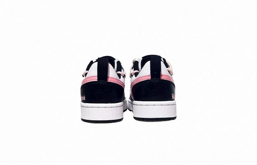Nike Court Borough Low 2 Low Top Skateboard Shoes GS Black White Pink купить в интернет-магазине Yoocart с быстрой доставкой по России.