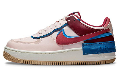 Nike Air Force 1 Low Shadow Light Soft Pink Team Red Blue Women's