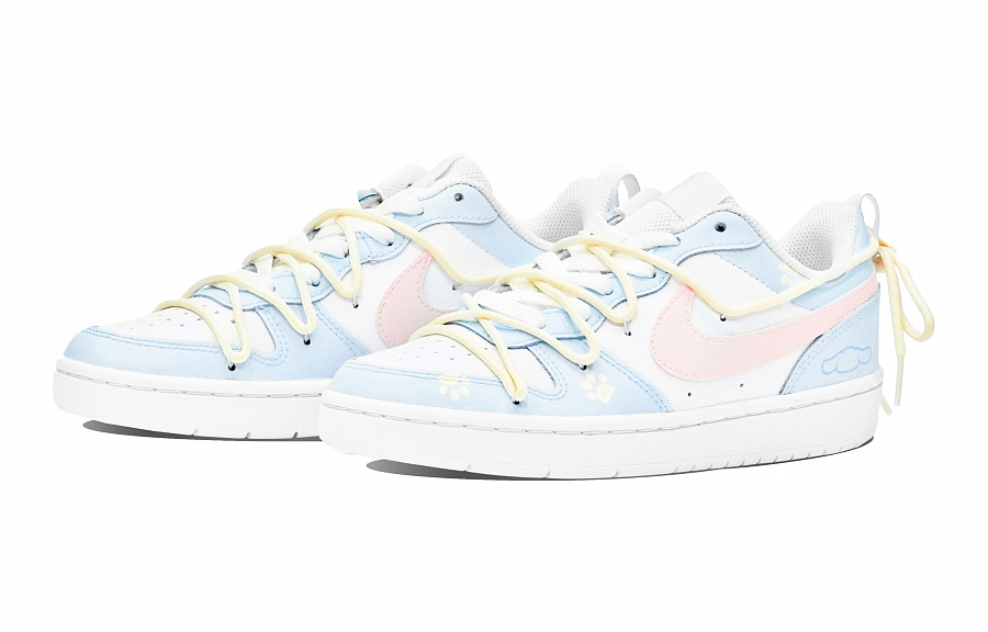 Nike Court Borough ABLOODING Low Top Skateboard Shoes GS Sky Blue купить в интернет-магазине Yoocart с быстрой доставкой по России.