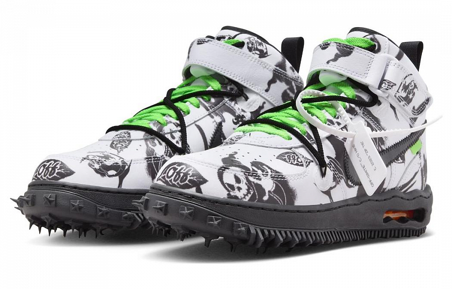Nike X Off White Air Force 1 Mid 'Grim Reaper' купить в интернет-магазине Yoocart с быстрой доставкой по России.