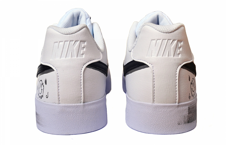 Nike Court Royale Non-slip Lightweight Low-Top Skateboard Shoes Unisex Black White купить в интернет-магазине Yoocart с быстрой доставкой по России.
