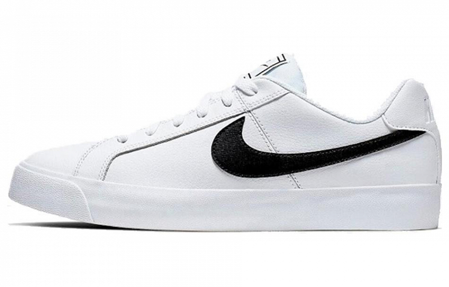 Nike Court Royale Non-slip Lightweight Low-Top Skateboard Shoes Unisex Black White купить в интернет-магазине Yoocart с быстрой доставкой по России.