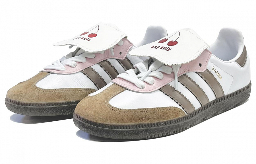 Adidas Originals Samba OG Low-Top Skateboard Shoes Unisex Brown White Pink купить в интернет-магазине Yoocart с быстрой доставкой по России.