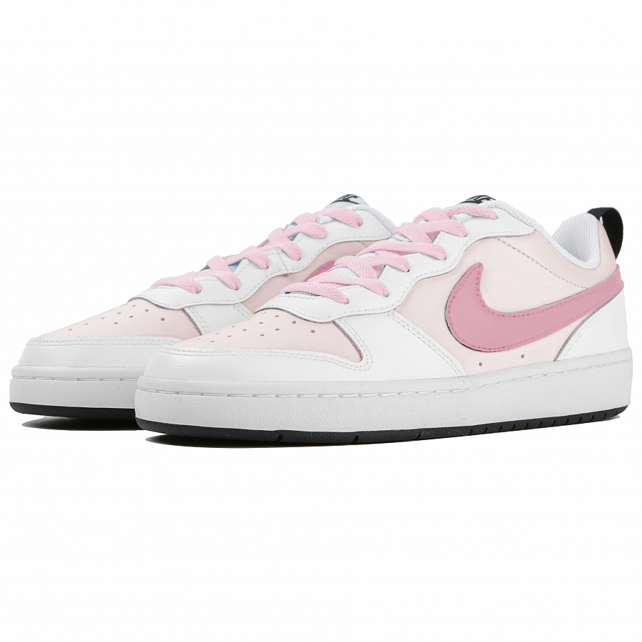 Nike Court Borough Low 2 Low-Top Skateboard Shoes GS White Pink купить в интернет-магазине Yoocart с быстрой доставкой по России.