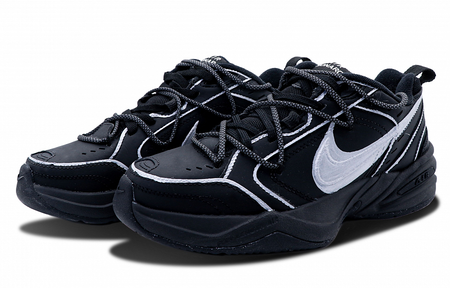 Nike Air Monarch 4 Cushioned Anti-Slip And Wear-Resistant Lightweight Low-Top Chunky Sneakers Unisex Black купить в интернет-магазине Yoocart с быстрой доставкой по России.