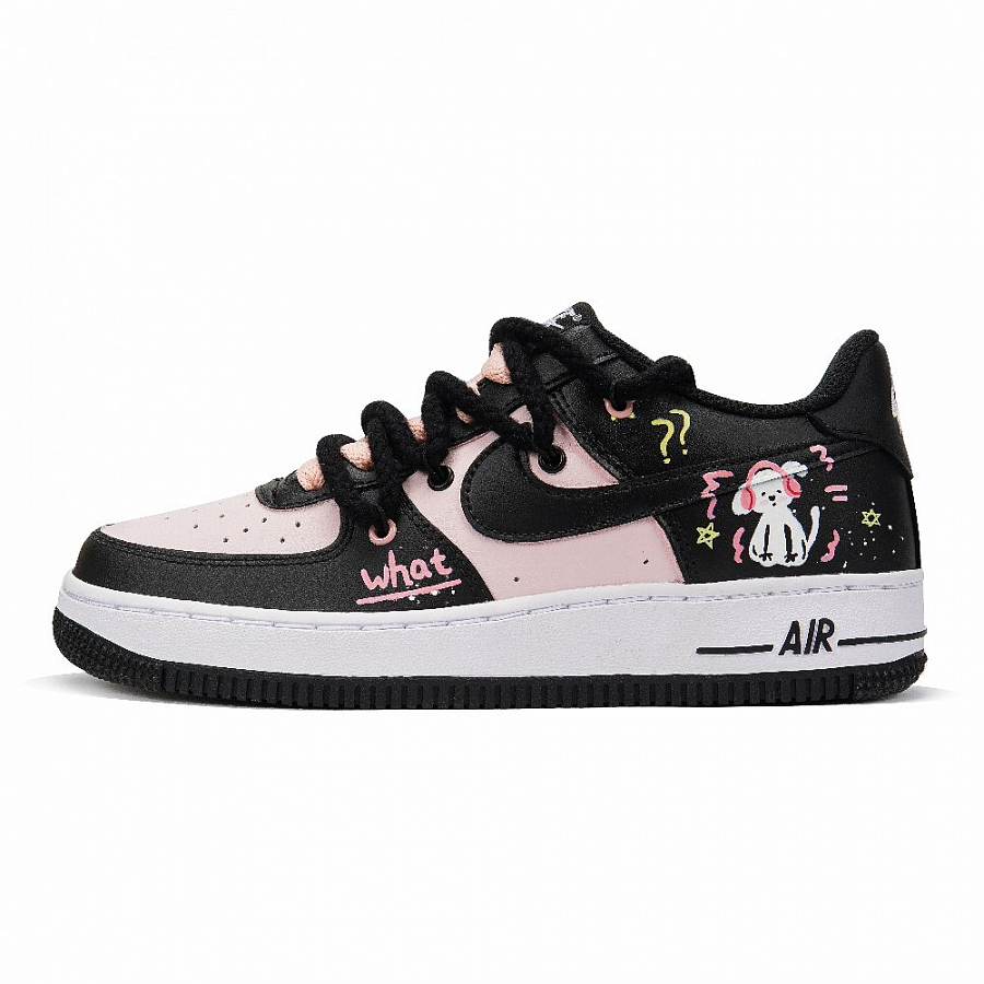 Nike Air Force 1 Low Top Skateboard Shoes GS H Black Pink купить в интернет-магазине Yoocart с быстрой доставкой по России.