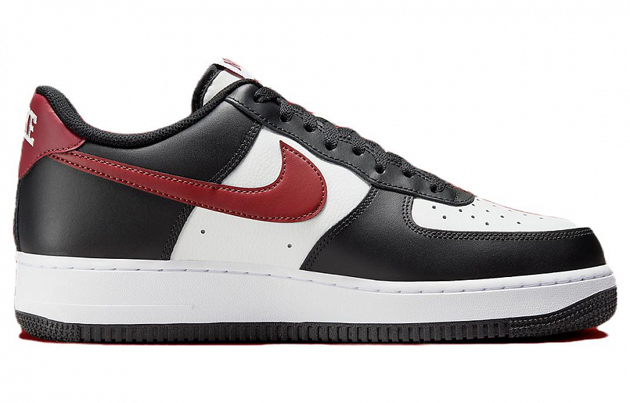 Nike Air Force 1 Low '07 Black White Dark Team Red купить в интернет-магазине Yoocart с быстрой доставкой по России.