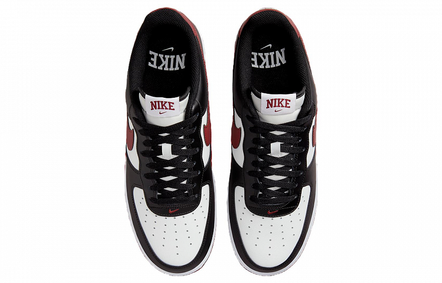 Nike Air Force 1 Low '07 Black White Dark Team Red купить в интернет-магазине Yoocart с быстрой доставкой по России.