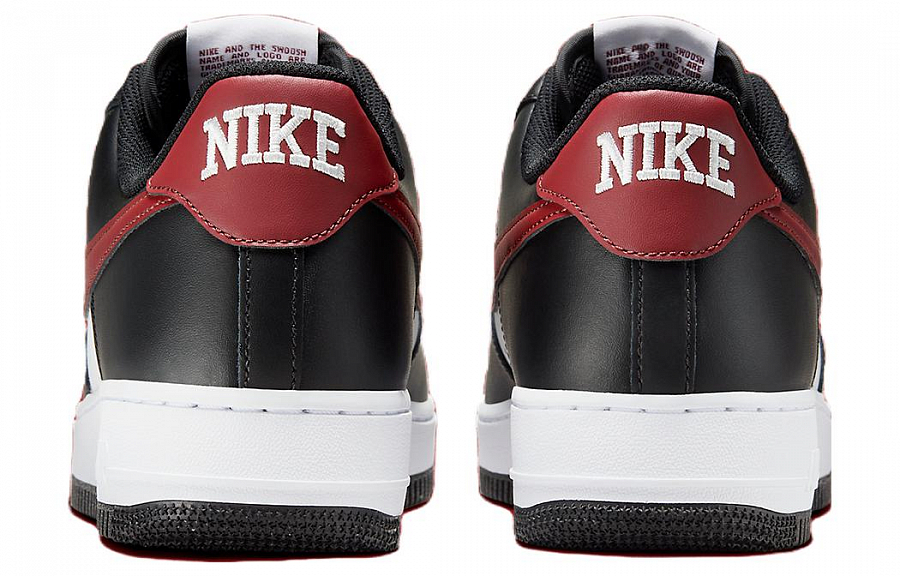 Nike Air Force 1 Low '07 Black White Dark Team Red купить в интернет-магазине Yoocart с быстрой доставкой по России.