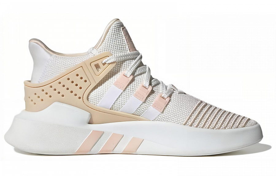Adidas Originals Eqt Bask Adv Cushioned Wear-Resistant Coverage Mid-Top Casual Shoes Unisex White Brown купить в интернет-магазине Yoocart с быстрой доставкой по России.
